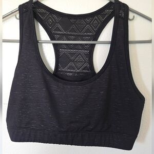 Zyia | Black Lace Back Sports Bra Size Medium